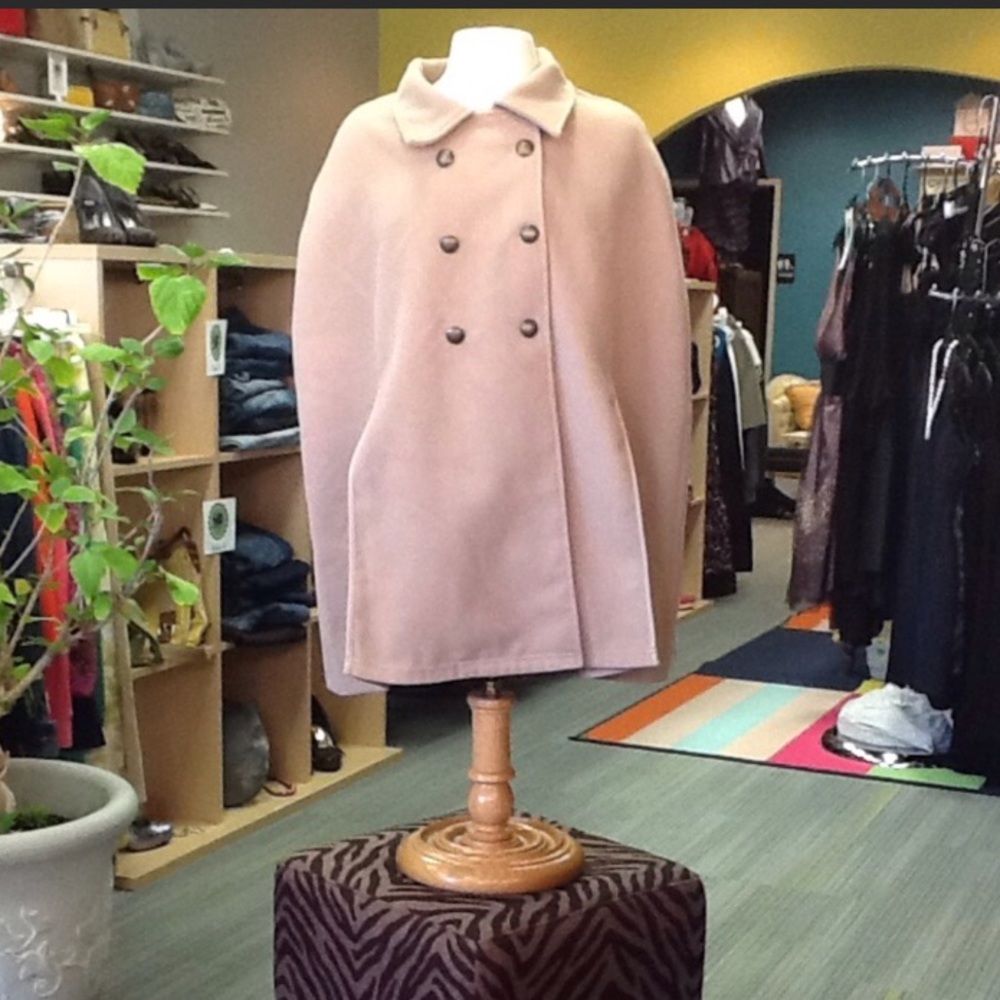 Tan cape coat